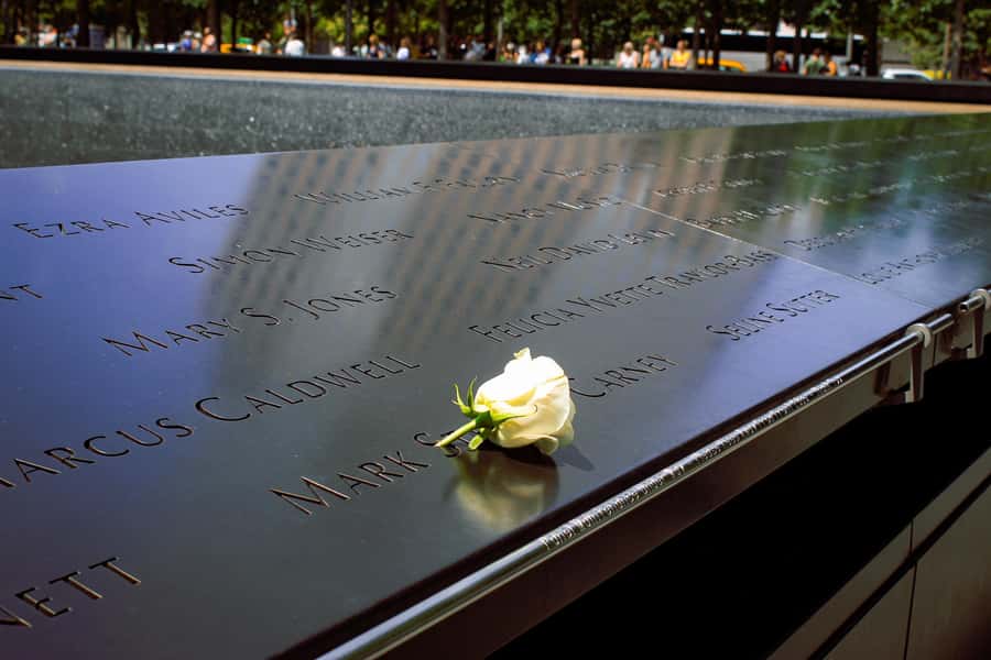 9/11 Ground Zero Walking Tour - Entering the 9/11 Memorial: Reflecting Absence and the tower footprints