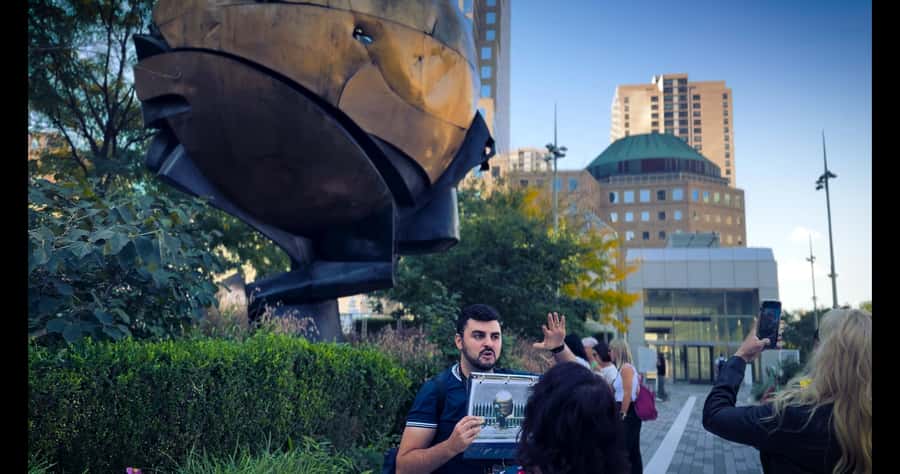 9/11 Ground Zero Walking Tour - More than the pools: FDNY Memorial Wall, The Sphere, The Glade, and the Survivor Tree