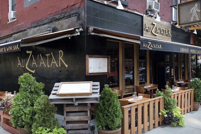 A New York Date Night Personalized Self-Guided App Tour - Stop 4: Au Za’atar - Midtown East, finish with food and drinks