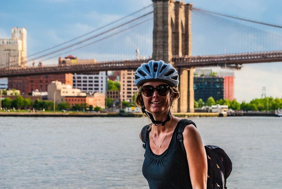 Brooklyn: 2-Hour Manhattan & Brooklyn Bridges Bike Tour - Bikes, helmets, and the guides like Frank who keep it safe
