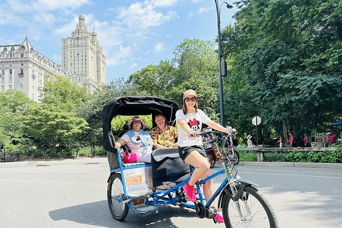 Central Park Film Spots and Celebrity Homes Pedicab Tour - Bow Bridge, Central Park Zoo area, and the Madagascar-style photo moments
