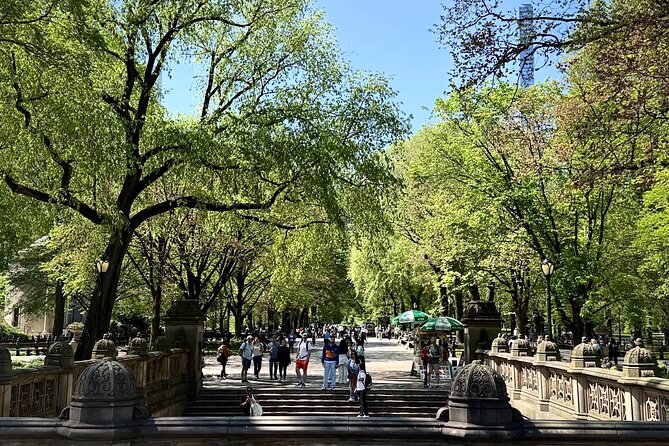 Central Park Pedicab Tour with local Guide - The cinematic core: Bethesda Fountain, Bethesda Terrace, and the sound-bounce arcade