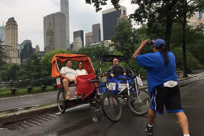 Central Park Pedicab Tours with New York Pedicab Services - Loeb Boathouse and Central Park Lake, a calm break from the crowds