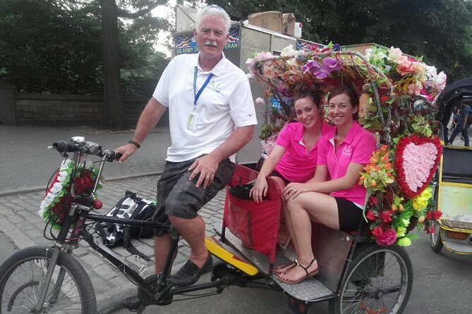 Central Park Pedicab Tours with New York Pedicab Services - The Dakota and Tavern on the Green, where Central Park meets New York life