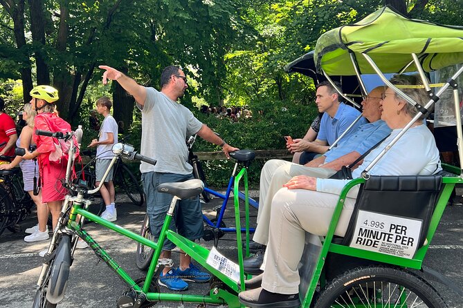 Central Park privet pedicab delux tour -1 hour - Bethesda Fountain, Bethesda Terrace, and the tunnel ceilings you came for