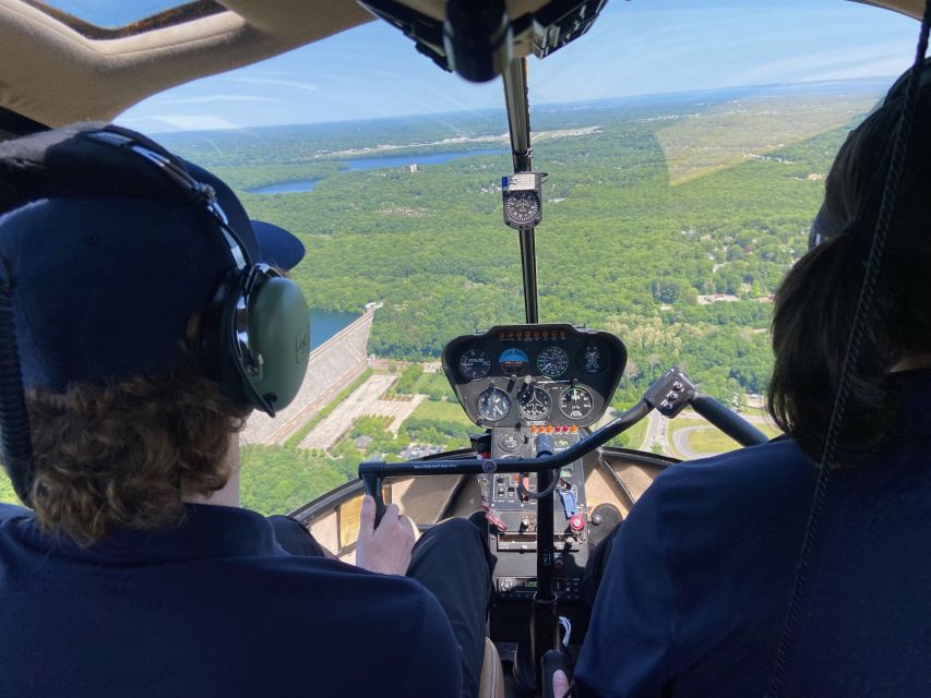 From Westchester: New York Helicopter Piloting Experience - The Views You’ll Get: Westchester, Hudson River, and a Skyline in the Distance