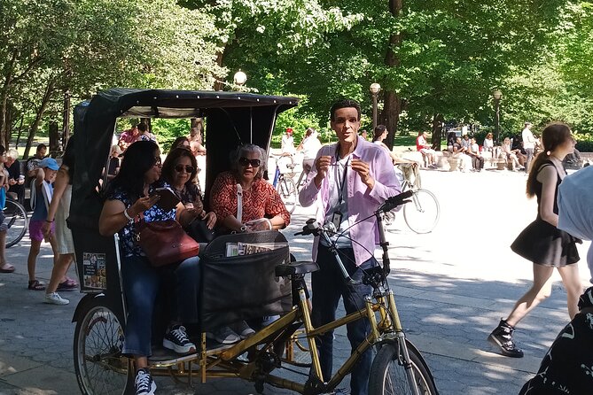 Guided Tour inside Central Park with Pedicab - Key things to know before you ride