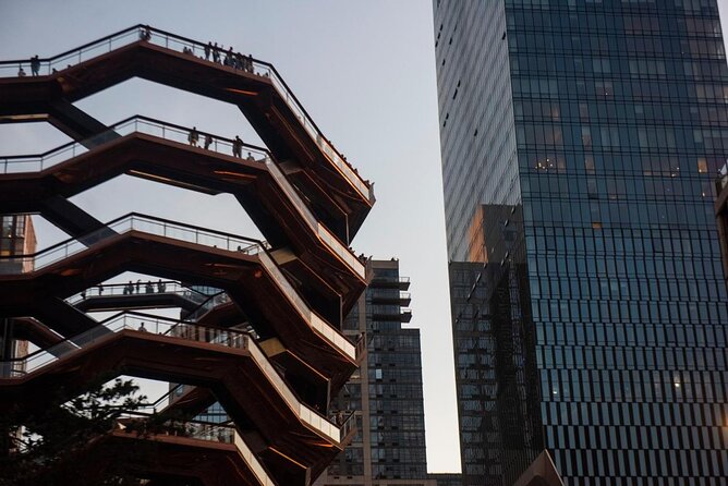 Hudson Yards the High Line and the New Vessel - On the High Line: rails, gardens, and public art with city views