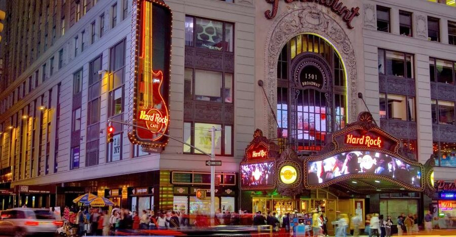 Meal at Hard Rock Cafe New York Times Square - The 2-course Acoustic Rock menu: best for burger and salad plans