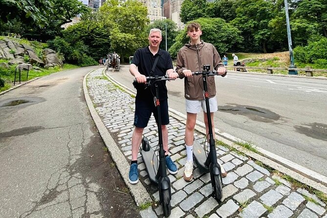 New York Central Park Guided Electric Scooter Tour - The Mall and Literary Walk, Cherry Hill, and Bow Bridge for photos that feel earned