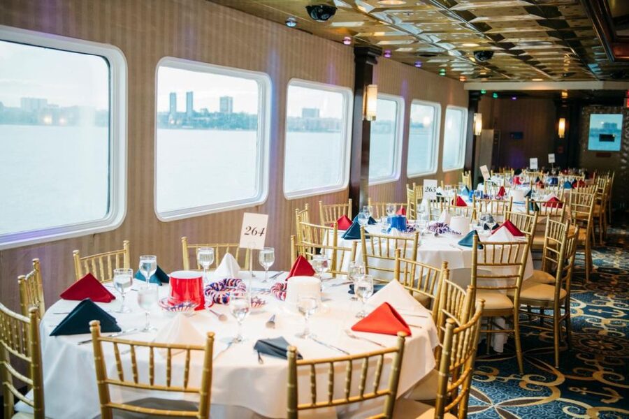 New York City: 4th of July Family Fireworks Party Cruise - Onboard the Cornucopia Majesty: Decks, Seating, and Skyline Views