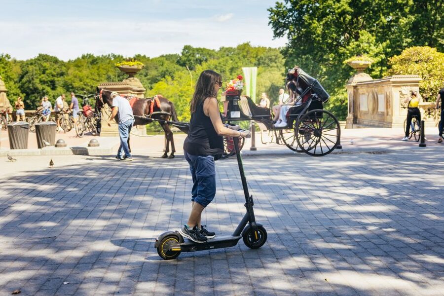 New York City: Central Park Electric Scooter Tour - Bethesda Fountain: the first big moment (and a real photo stop)