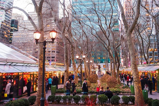 New York City Christmas Holiday Lights and Markets Walking Tour - Columbus Circle Holiday Market: Your First Real Chance to Browse