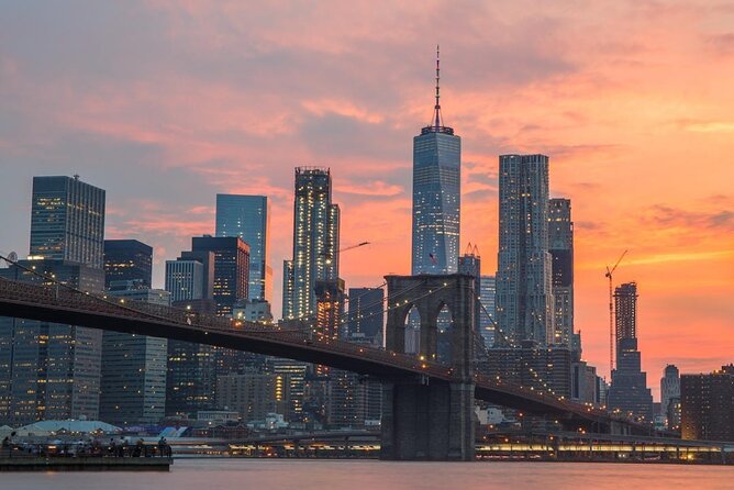 New York City Dinner Cruise with Live Music - Brooklyn Bridge Park and the skyline shots that feel bigger at night