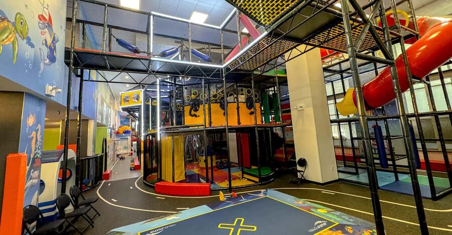 New York City: Manhattan 'Complete Playground' Entry Ticket - Three floors of slides, rings, nets, and tunnels