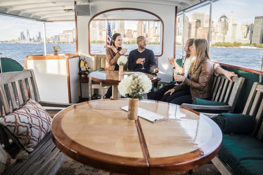New York City: Mini Yacht Boat Ride with Sightseeing - The slow pass by Liberty Island and Ellis Island