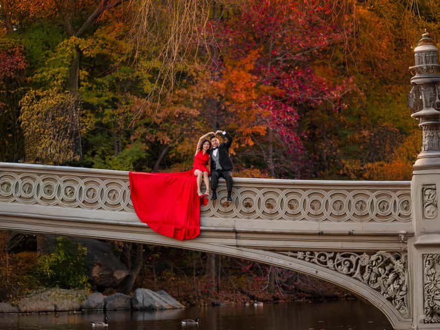 New York City: professional photoshoot Dumbo or Central Park - Meeting up in New York: how the start feels easy