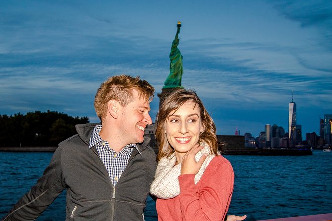 New York City Skyline Lights Sail - The harbor route: Liberty and Ellis Island at night without the daytime scramble