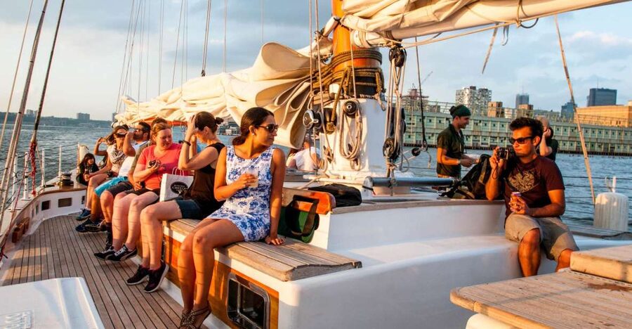 New York City: Sunset Sail Aboard a Schooner - What You Really See at Sunset, and Why It Looks Better From the Water