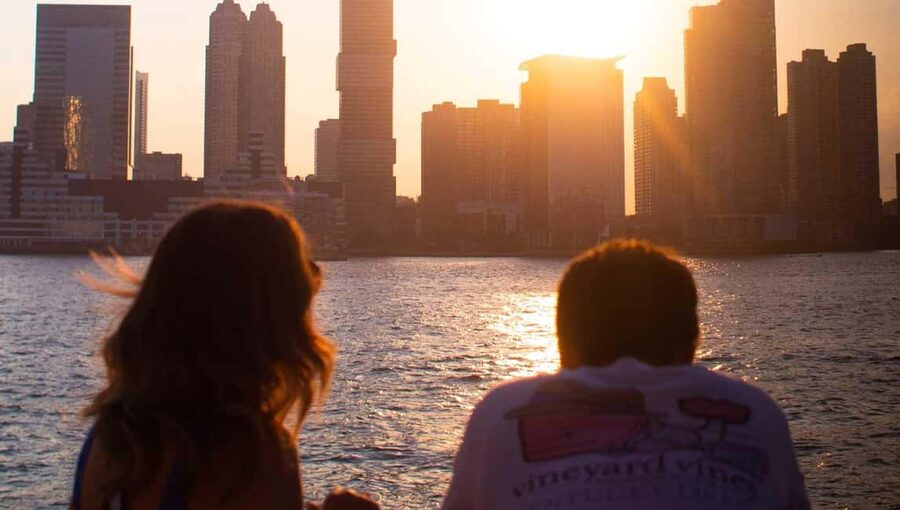New York: Sunset Cruise with Statue of Liberty Views - Statue of Liberty and Freedom Tower at sunset, what to expect visually