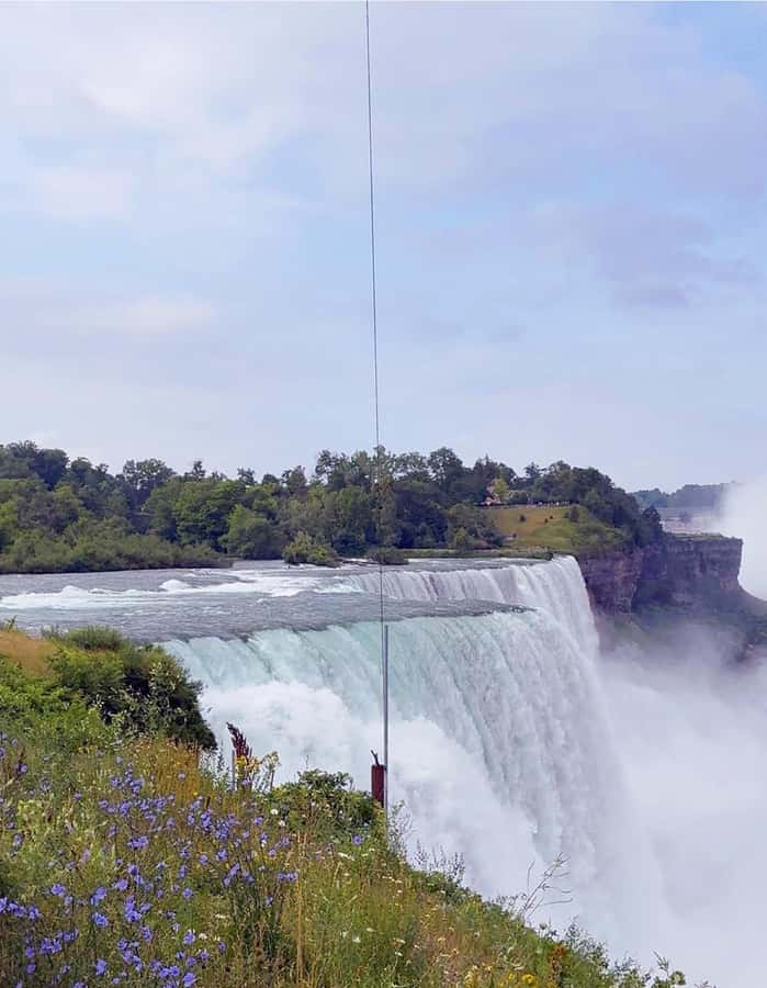 Niagara Falls Tour from New York City - American Falls photo stop: your first big hit of spray and views