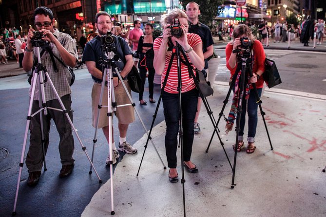 NYC After-Dark Photography Tour - Stop 4: The View at ABC Studios, shooting the news ticker look