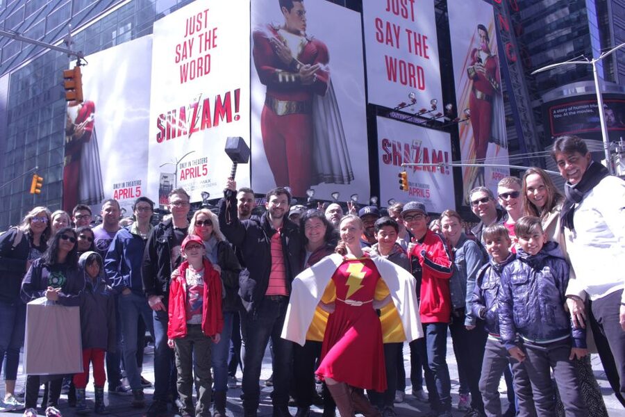 NYC: Bus Tour to Superhero Film Locations - Meeting in front of the NYPD on West 43rd, then straight to Times Square