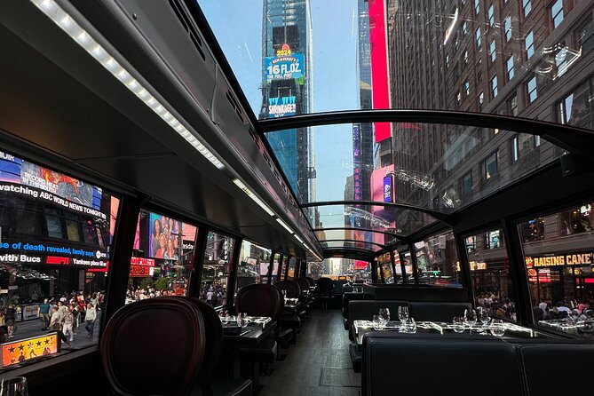NYC Bustronome Gourmet Sightseeing Dinner tour Panoramic Bus - Key highlights to know before you go
