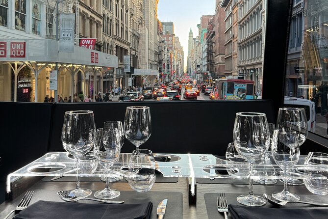 NYC Bustronome Gourmet Sightseeing Lunch Panoramic Bus - United Nations, Columbus Circle, and the Guggenheim View Check