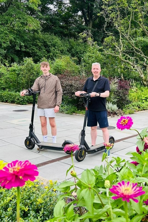 NYC: Central Park Private Guided Electric Scooter Tour - Belvedere Castle, Cleopatra’s Needle, and major museum backdrops