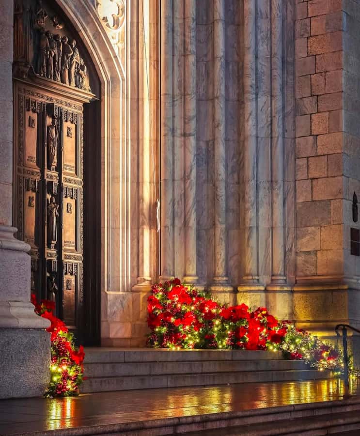 NYC: Christmas Holiday Guided Walking Tour with Dessert - St. Patrick’s Cathedral: the Gothic pause you’ll feel