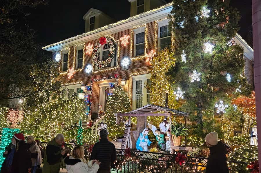 NYC: Dyker Heights Christmas Lights Tour with Hot Cocoa - Price and value: $79 for 3 hours of guided holiday logistics