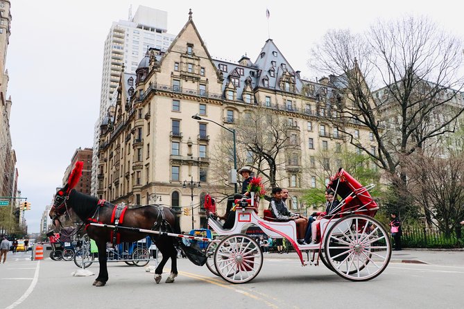 NYC Horse Carriage Ride in Central Park (50 Min. Up to 4 Adults) - Women’s Rights Pioneers Monument and Strawberry Fields, meaning plus place