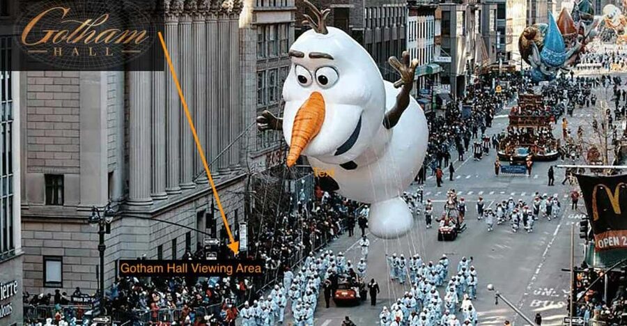 NYC: Macy's Thanksgiving Day Parade Premium Viewing Brunch - Gotham Hall Brunch With Outdoor Parade Views (Where the Magic Happens)