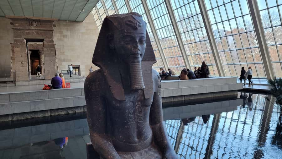 NYC: Metropolitan Museum: "Secrets of the MET" Experience - Meeting in the Great Hall, pharaoh statue and 82nd Street start