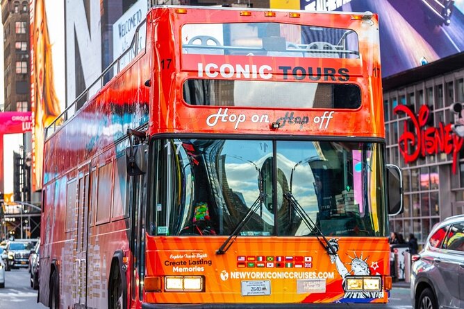 NYC Night Bus Sightseeing Tour with Free Statue of Liberty Cruise - Midtown’s headline makers, from Times Square to Grand Central