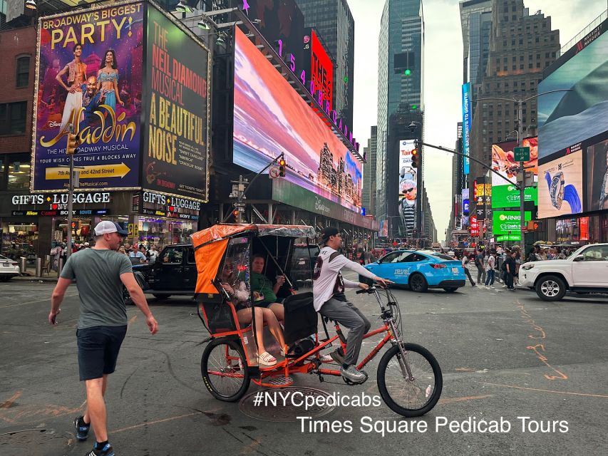 NYC Pedicab Tours: Central Park, Times Square, 5th Avenue - Fifth Avenue Luxury Passes, Diamond District Energy, and St. Patrick’s Cathedral