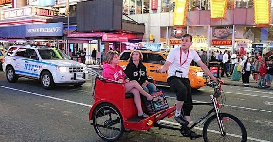 NYC Pedicab Tours: Central Park, Times Square, 5th Avenue - The Times Square and Broadway Theater District Night-Glow Route