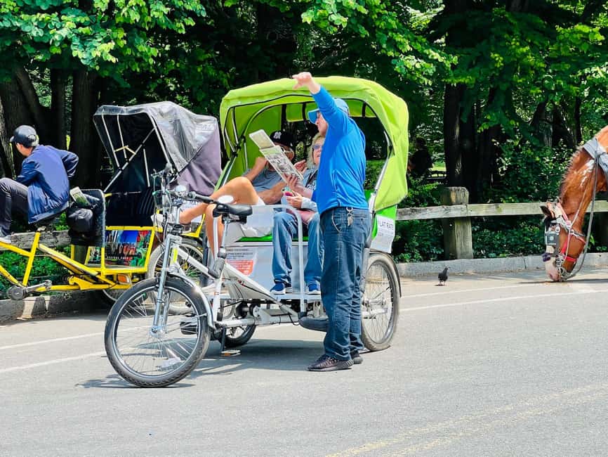 NYC: Private Central Park Pedicab Tours / PICKUP FROM MUSEUM - Price and value at $41 per person
