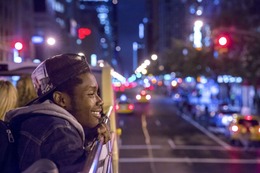 NYC: Sightseeing Night Tour by Open-Top Bus with Live Guide - Midtown lights: Times Square, the Empire State Building, and Flatiron charm