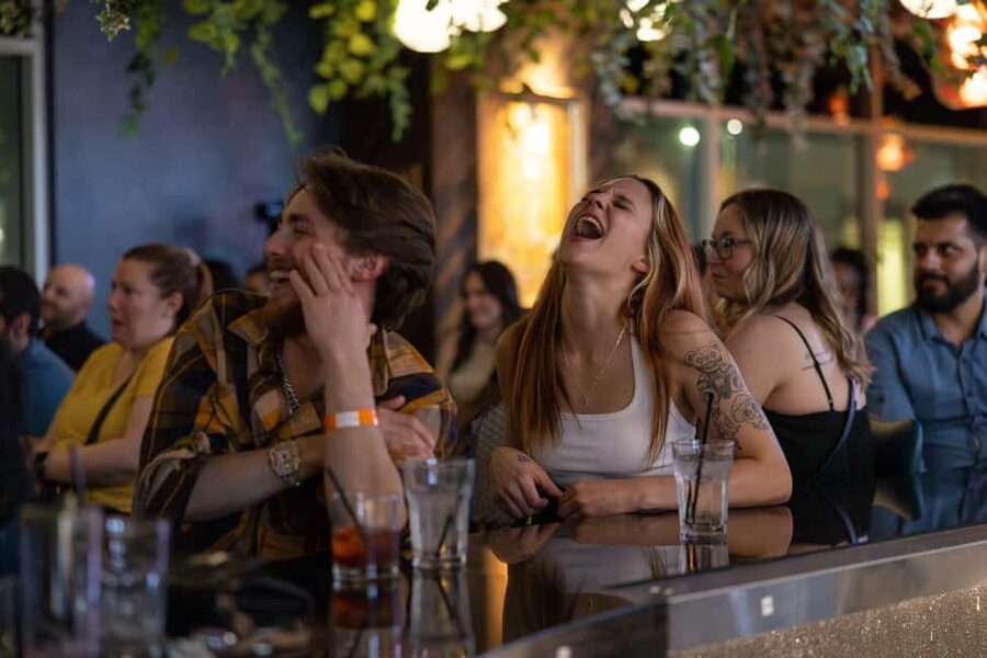 NYC: Stand Up Comedy with Free Round of Mini-Golf - The room: speakeasy feel, cozy seating, and what front-row really means