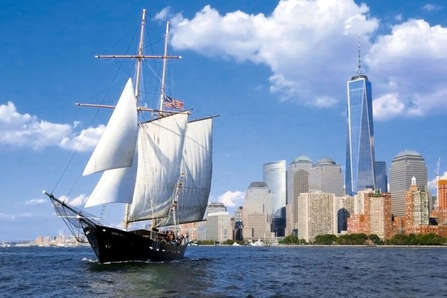 NYC: Statue of Liberty Day Sail with Onboard Bar - Clipper City at Pier 17: the ship, the feel, and the good seats