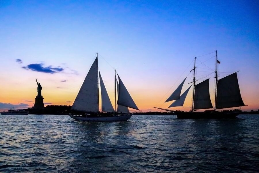 NYC: Statue of Liberty Day Sail with Onboard Bar - Helping raise sails and taking the helm: why it feels different from a standard tour