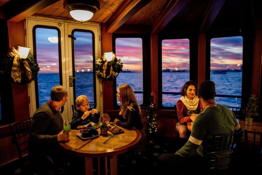 NYC: Sunset Holiday Cocoa Cruise - Holiday Decor That Actually Matters at Sunset