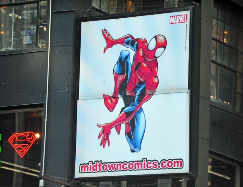 NYC Superheroes: Marvel and DC Comics Origins Tour - Daily Planet building or Times Square hero pose