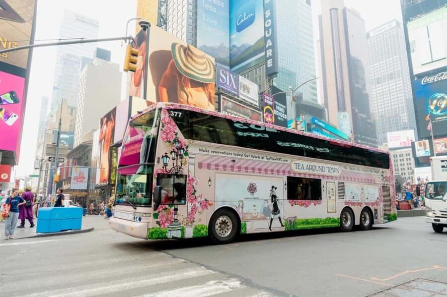 NYC: Tea Around Town Bus Tour with Live Entertainment - The tea service: fine teas, sweets, and scones you actually look forward to