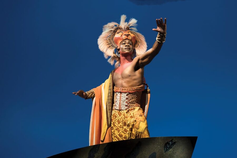 NYC: The Lion King on Broadway - Elton John and Tim Rice songs, live, in the center of the scene
