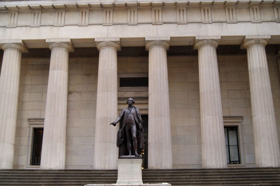 NYC: Wall Street and Financial District Walking Tour - Federal Hall, NYSE exterior views, Fearless Girl, and Charging Bull
