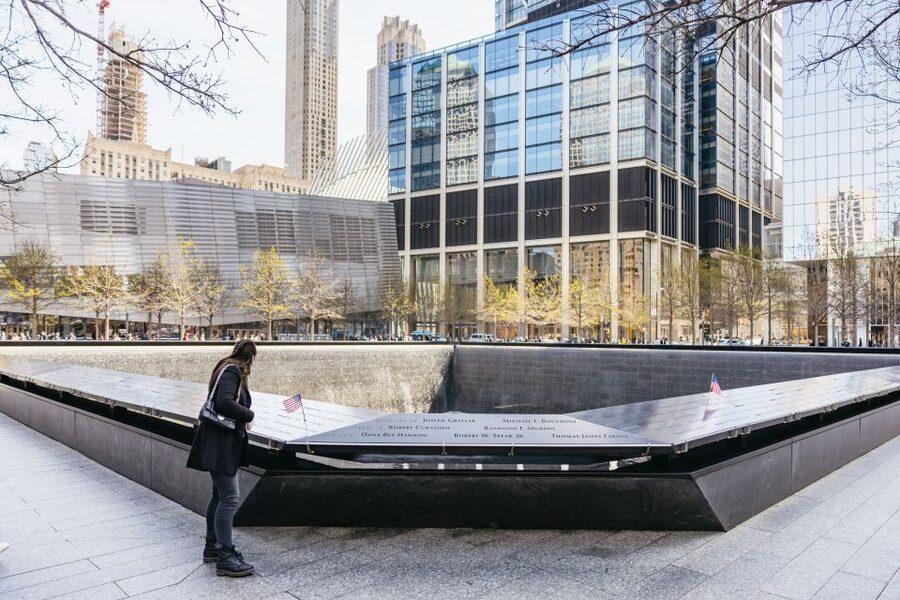 NYC: Wall Street Tour with 9/11 Memorial and Statue Ferry - The 9/11 Memorial pools, where the facts meet the feeling