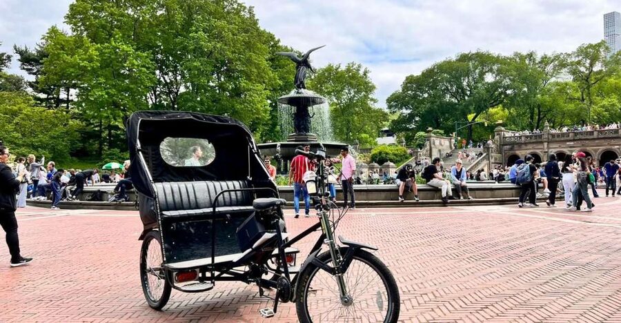 Official Pedicab Movies & TV Shows Tours in Central Park - Itinerary walkthrough: bridges, statues, fountains, and gardens
